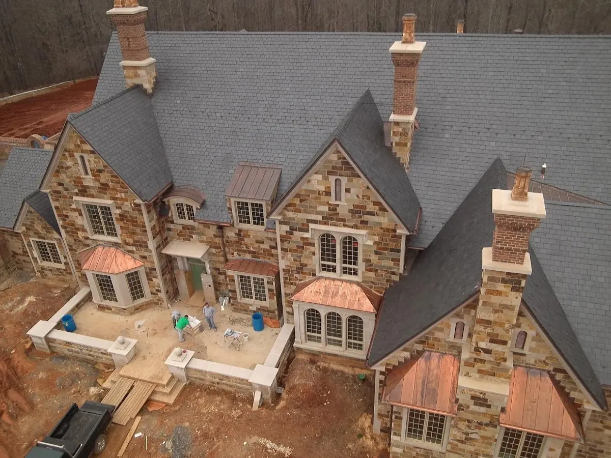 Craftsman Roofing Slate Roof Repair project in Freeway Corridor
